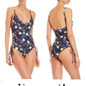 Rachel Roy lace up one piece swimsuit